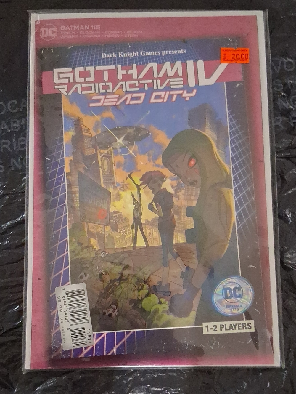 DC Gotham Radioactive Dead City Comic - Pink and Blue Cover